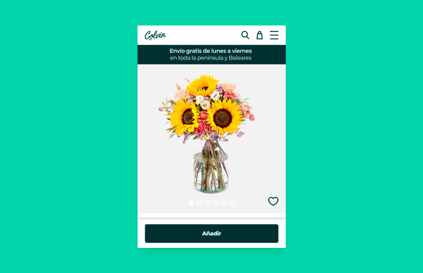 Micro-interaction: add to cart button